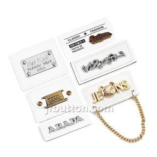 Faux kožené štítky oblečení