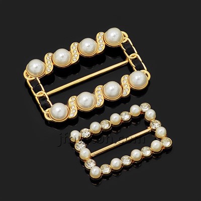 Čtvercová perla spona na opasek na šaty