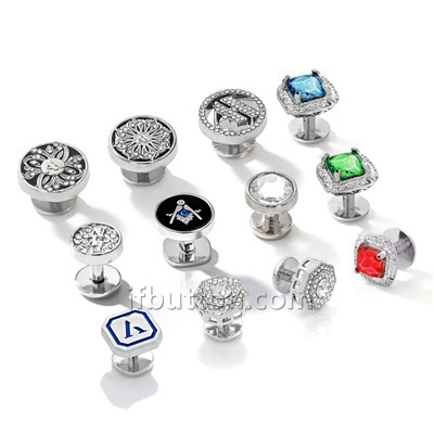 Štrasové knoflíky na košili