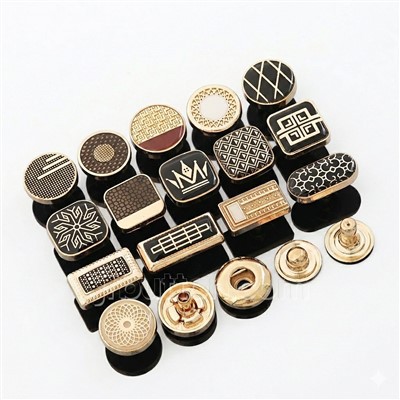 Snap Press Studs Pro Black Thawb