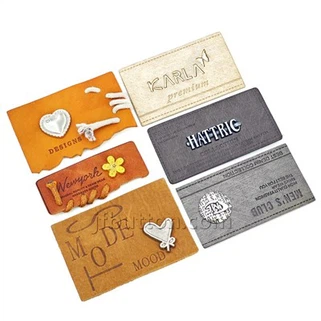 Kožené značky pro klobouky